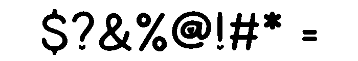 Loopy Hearts Font OTHER CHARS