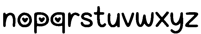 Loopy Hearts Font LOWERCASE