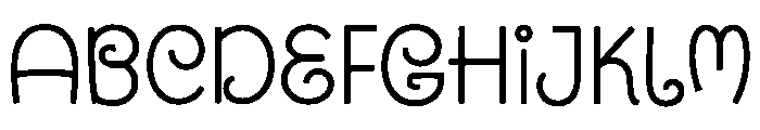 Loopzy Font UPPERCASE