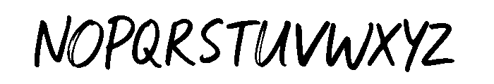 Loose End Font UPPERCASE