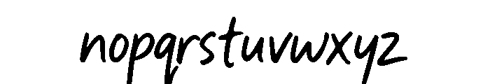 Loose End Font LOWERCASE
