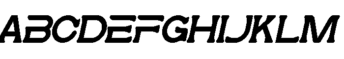 Lootta Italic Font UPPERCASE