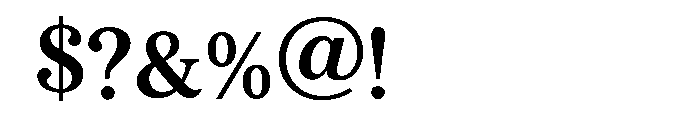 LopmanSerif Font OTHER CHARS