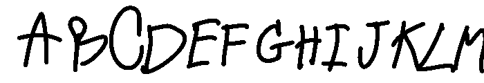 Lopsided  Medium Font UPPERCASE