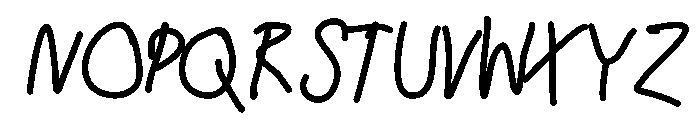 Lopsided  Medium Font UPPERCASE