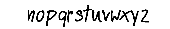 Lopsided  Medium Font LOWERCASE