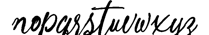 Lost Angelica Font LOWERCASE