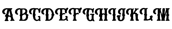 Lost Font UPPERCASE