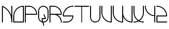 LostInAstra Font UPPERCASE