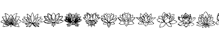 Lotus Line Set Font LOWERCASE