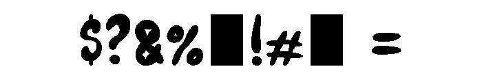 Loubak Comic Regular Font OTHER CHARS