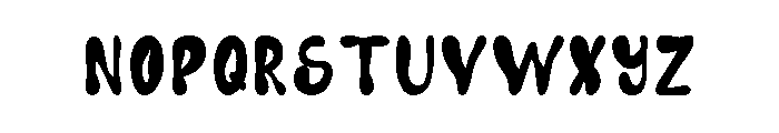 Loubak Comic Regular Font LOWERCASE