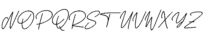 Louison Adriana Italic Font UPPERCASE