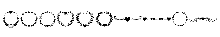 Love Border Font OTHER CHARS