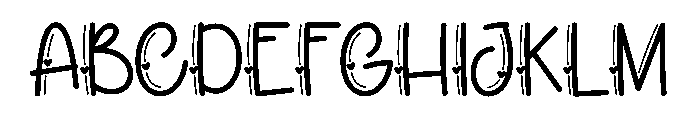 Love Charm Font UPPERCASE