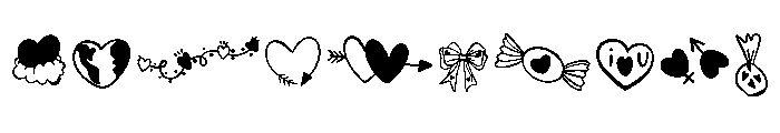Love Clipart Font OTHER CHARS