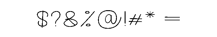 Love Digital Font OTHER CHARS