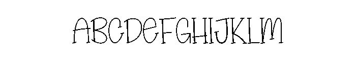 Love Digital Font UPPERCASE