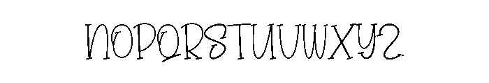 Love Digital Font UPPERCASE