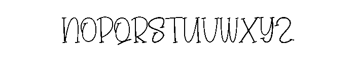 Love Digital Font LOWERCASE