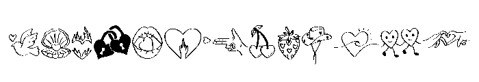 Love Doodle Icons FONT