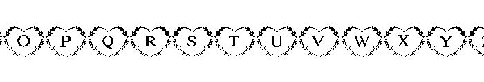 Love Dove Heart Font UPPERCASE