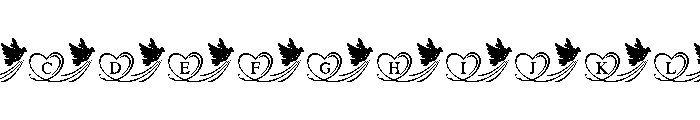 Love Dove Monogram FONT