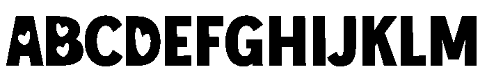 Love Habits Regular Font UPPERCASE