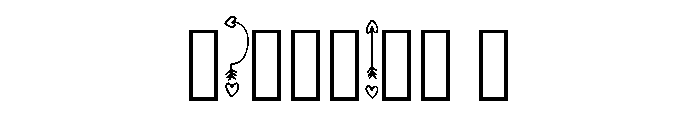 Love Heart Arrows By Sq Regular Font OTHER CHARS