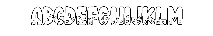 Love Heart Doodle By Sq Regular FONT