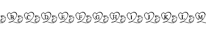 Love Heart Monogram FONT