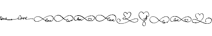 Love Infinity Doodles Font UPPERCASE