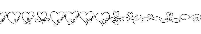 Love Infinity Doodles FONT
