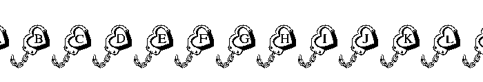 Love Lock cuffs FONT