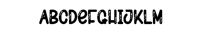 Love Monthly Font UPPERCASE