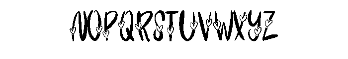 Love Note Script By Squ Regular Font LOWERCASE