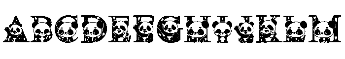 Love Panda Font UPPERCASE