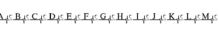 Love Pulse Valentine Font UPPERCASE