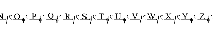 Love Pulse Valentine Font UPPERCASE