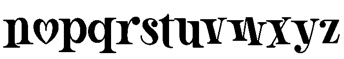 Love Signal Font LOWERCASE