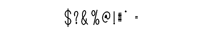 Love Sticker Font OTHER CHARS