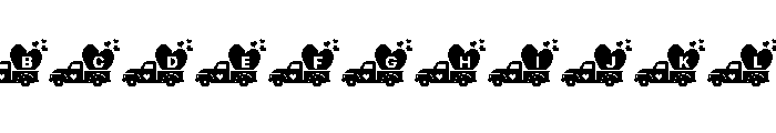 Love Truck Monogram FONT