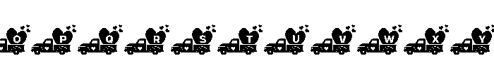 Love Truck Monogram Font LOWERCASE