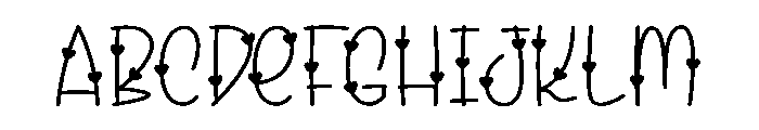 Love Twist1 Font UPPERCASE