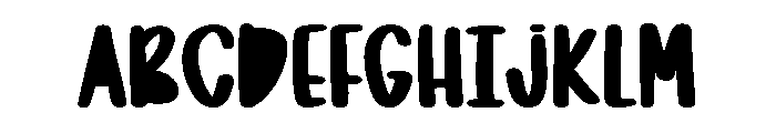 Love XOXO Font UPPERCASE