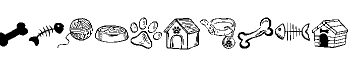 Love dog and cat Font OTHER CHARS