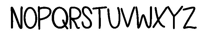Love doodle heart Font LOWERCASE