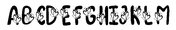 Love father mother Font UPPERCASE