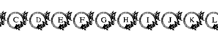 Love floral Butterfly Font UPPERCASE