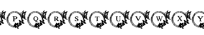 Love floral Butterfly Font UPPERCASE